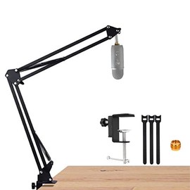 For Blue Yeti Boom Arm  Mic Desk Stand Compatible with Nano Microphone x Perfect for Podcasts Gaming Recording. - Color: Black Boom Arm