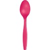 Creative Converting Premium PL Spoons, One size, Hot Magenta
