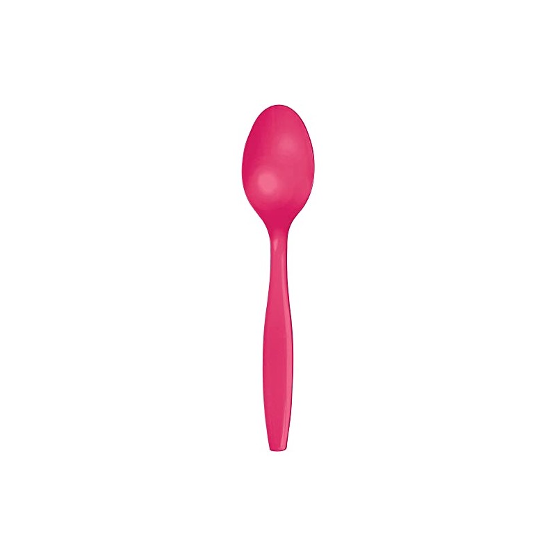 Creative Converting Premium PL Spoons, One size, Hot Magenta