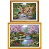 VEGCOO 2 Pack Counted Cross Stitch Kits, DIY Needlecrafts Handmade