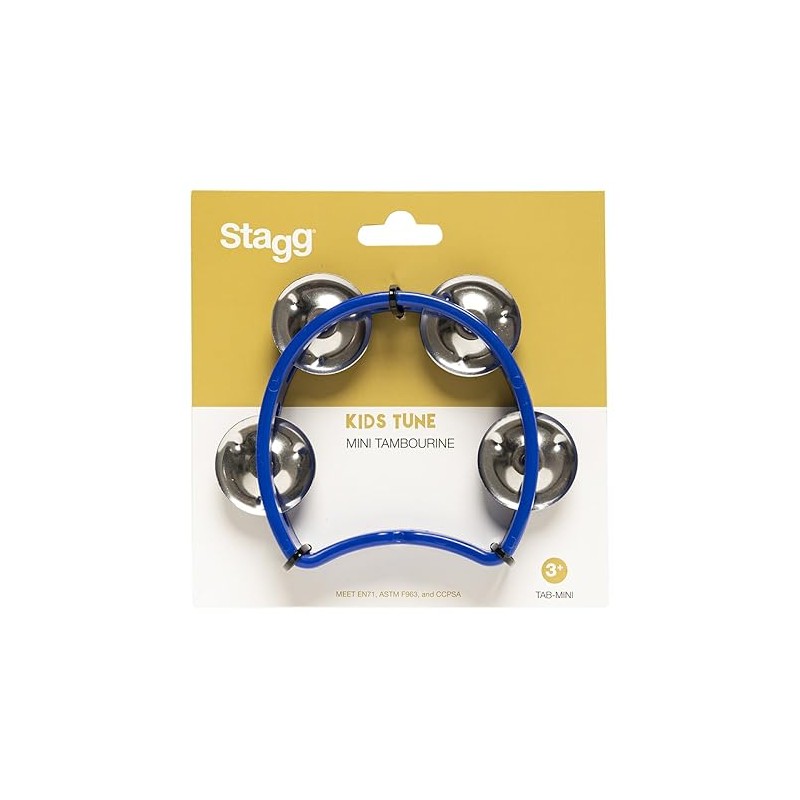 Stagg TAB-MINI/BL 4 Jing Cutaway Tambourine blau