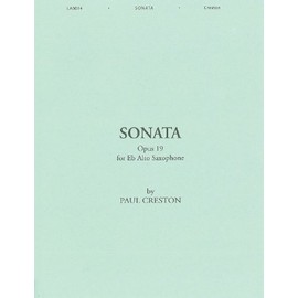 Sonata, Op. 19, for E-Flat Alto Saxophone- Alto Sax