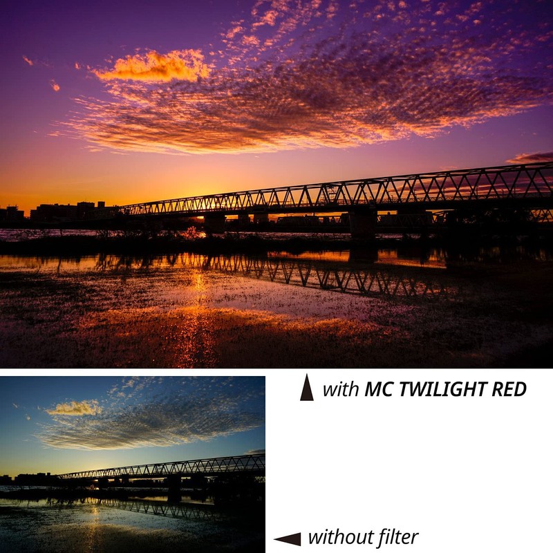 Kenko Photography effect filter MC Twilight Red 72mm, Colour enhanced,