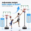 DASHINGNOAH Portable Basketball Hoop & Goals 4.82-8.53FT Height Adjustable Basketball