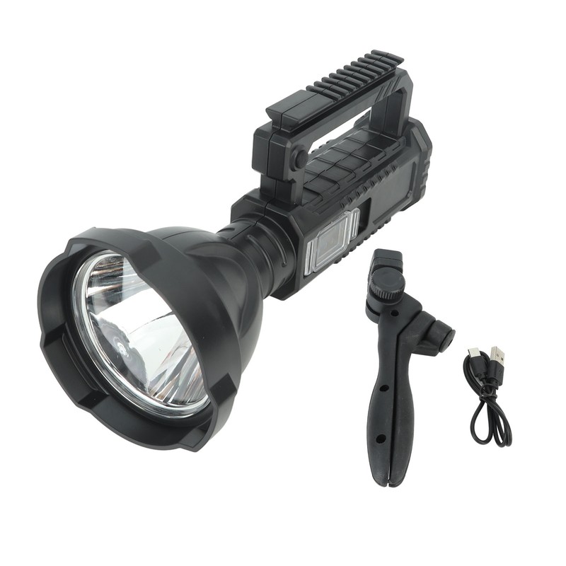 W590 Rechargeable Spotlight Handheld Lamp Strong Light Searchlight USB Chargeable