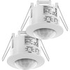 deleyCON 2 x Infrared Motion Sensor Flush-Mounted Ceiling Mounting Indoor