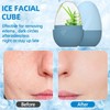 2Piezas Rodillo de Hielo para la Cara, Molde de Hielo