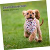 Levemolo 3PCS Seasonal Dog Bandanas Adjustable Star Pattern Bibs for
