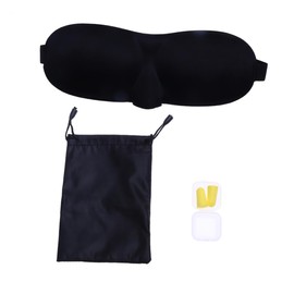 minkissy Men's Women's Sleep Masks Comfortable Silk Eye Mask Earplugs for Restful Sleep