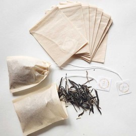 Insiswiner Tea Bags for Loose Leaf Tea, Empty Unbleached Disposable Tea Bags, Paper Tea Filter Bags for Loose Tea Spice with Drawstring, 100 Pack