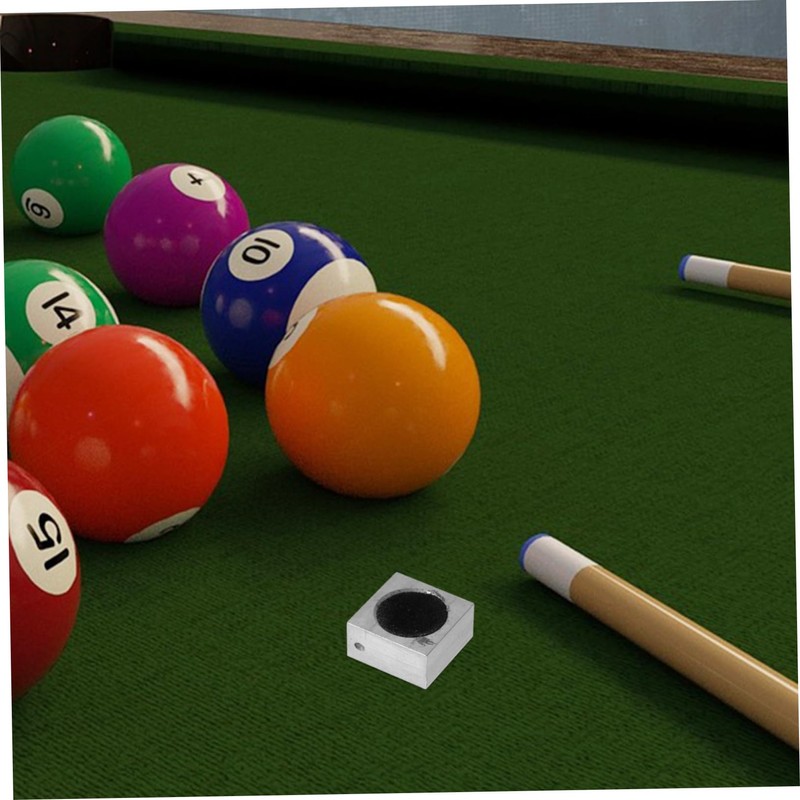 BESPORTBLE Cue Tip Grooming Tool Aluminum Square Cue Playability Pool