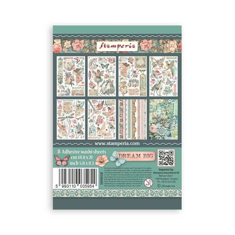 Washi Pad 8 Sheets A5 Wonderland