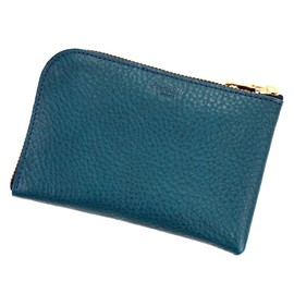 Agility affa "Smart Wallet" Women's L-Shaped Wallet, Compact, Genuine Leather, Fits Smartphones, blue