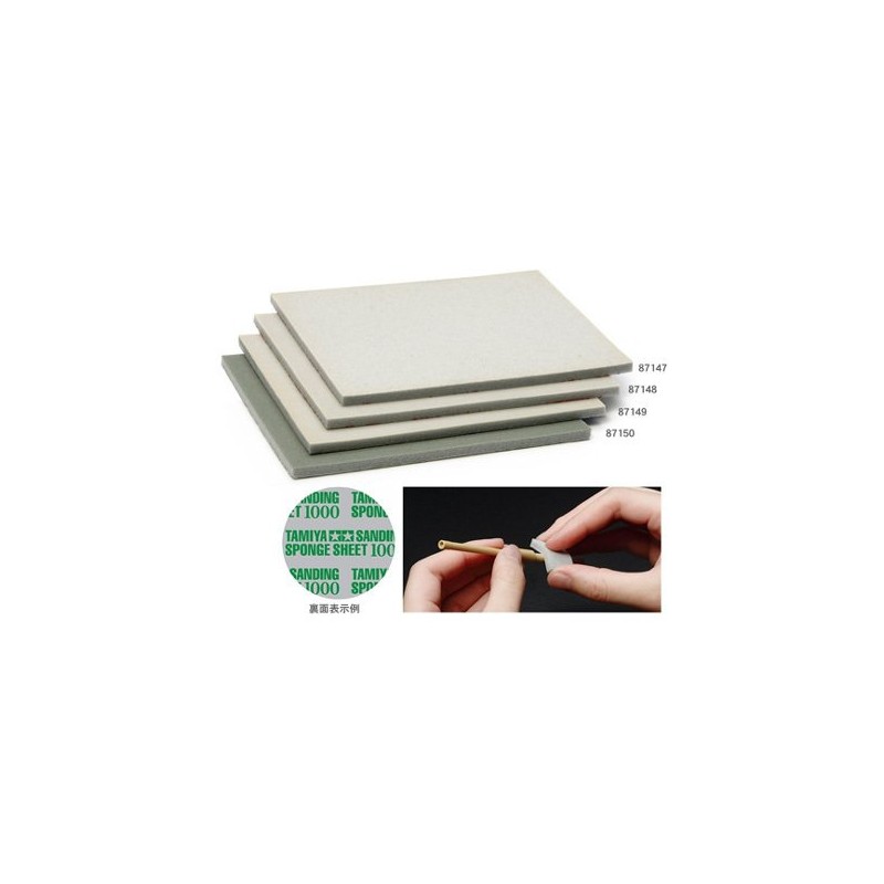 Tamiya Sanding Sponge Sheet 4-Type(#400,#600,#1000,#1500) Set