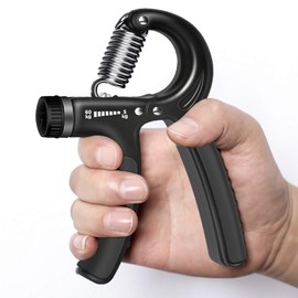 TREE Hand Grip Strengthener Forearm Grip Workout Kit Adjustable Hand Gripper Finger Exerciser Equipment Finger Strengthener Resistance Bands, Grip Ring for Hand Finger Strengtheners