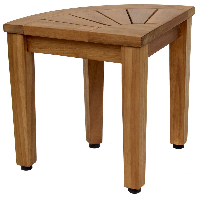 AquaTeak 12" Kai OptiAREA Corner Teak Shaving & Washing Foot