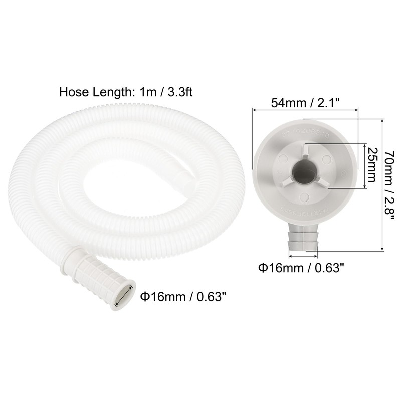 PATIKIL 3.3ft Air Condition Drain Hose Kit Mini Split Window