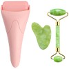 AECW 3-in-1 Natural Jade Roller and Gua Sha Set for