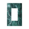 Nijuodnijir Decorative Outlet Covers Green Marble White Lines 1 Gang