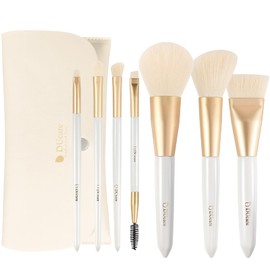 DUcare X0703 Makeup Brushes, 7 Piece Set, High Quality Fiber Bristle, Makeup Brush, Fluffy Powder Brush, Cheek Brush, Eye Shadow Brush, Eyebrow Brush, Easy to Draw
