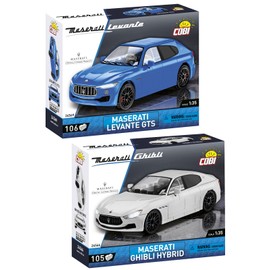 BRICKCOMPLETE COBI Set of 2: 24566 Ghibli Hybrid & 24569 Levante GTS