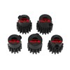 OTOTEC Pack of 5 32P Black Steel Metal 5 mm