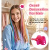 12 Pcs Clip in Hair Extensions, Colorful Hair Extensions for