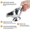 Stainless Steel Gravy Boat, Saucer Boat Gravy with Handle Mini