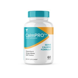 (2 PACK) CALMPRO5, Natural Nerve Calm Aid Supplement | 2025 Upgraded Calmpro 5 | Original Formula Calm Pro 5 | Calmpro Five | Nerve Calming Formula Capsules Calmpro Reviews (120 Caps) 2 Month Supply