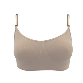 Silky Womens/Ladies Dance Seamless Clear Back Bra (1 Garment) (Small) (Nude)