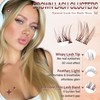 Brown Lash Clusters Natural Invisible Band Eyelash Clusters Wispy Brown