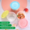 Reusable Plastic Food Storage Containers, 6 Pcs 5.4 OZ Salad