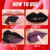 Dark Purple Lip Stain Peel off Lip Oil Dual Ended