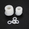 650 Pcs Nylon Washers, White Flat Plastic Spacers Washers, Assorted