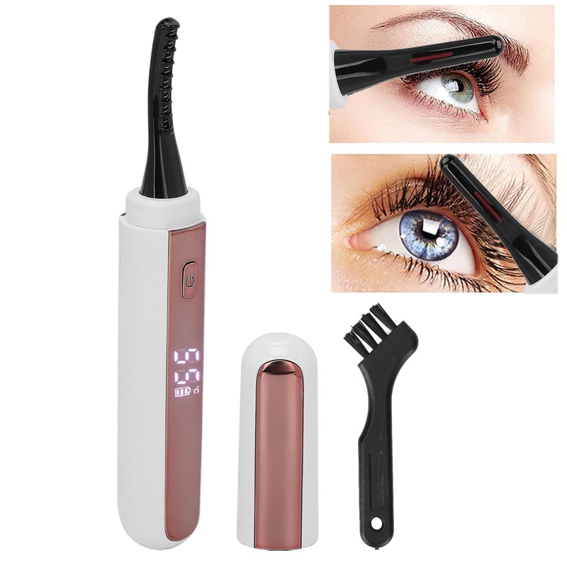 Electric Eyelash Curler USB Rechargeable 4 Level Temp Heated Eyelash