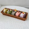 RT&BS 2pcs 10.6'' Wicker Bread Basket, Hand Woven Tabletop Food