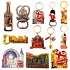 12 London Souvenir Magnets Keyring - Union Jack Magnet Key