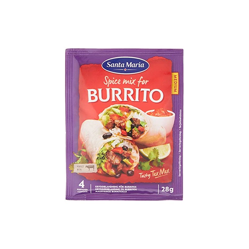 Santa Maria Burrito Seasoning Spice Mix - Mexican Seasoning for