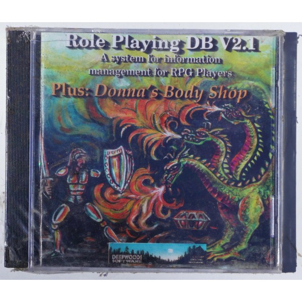 Deepwoods Software Role Playing Database CD, includes Donna's Body Shop.