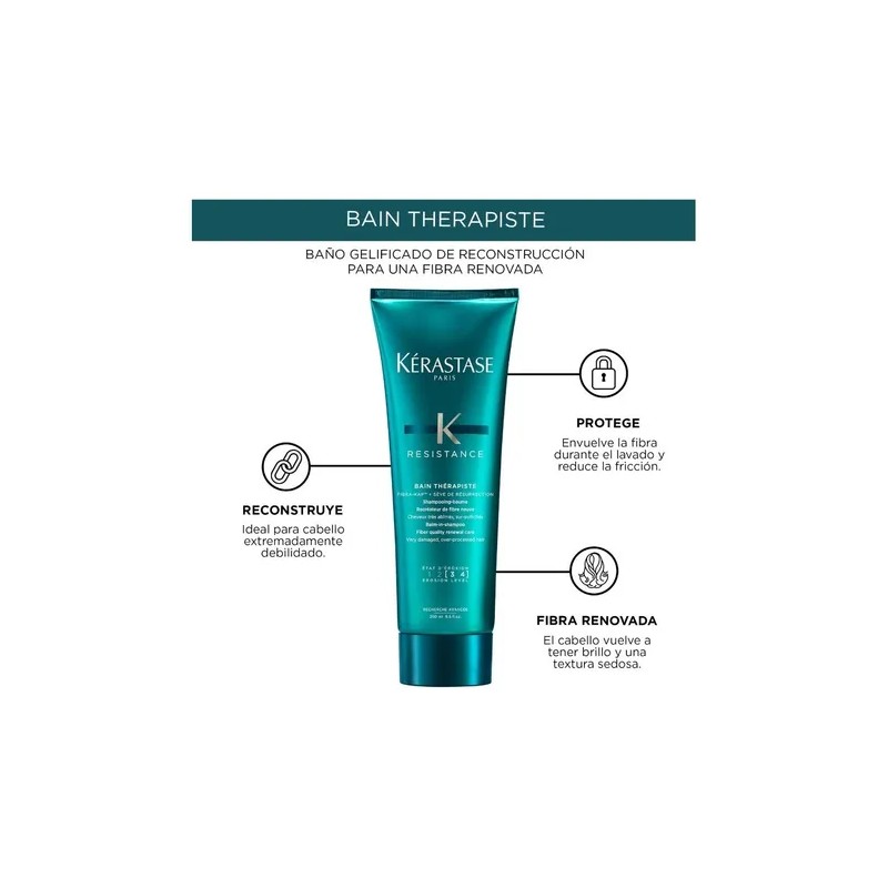 Kit Tratamiento Krastase Therapiste Shampoo y Mascarilla para Cabello Daado