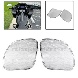Unbranded Chrome Fairing Speaker Grilles Mesh Covers For Harley Road Glide FLTRX 2015-2023