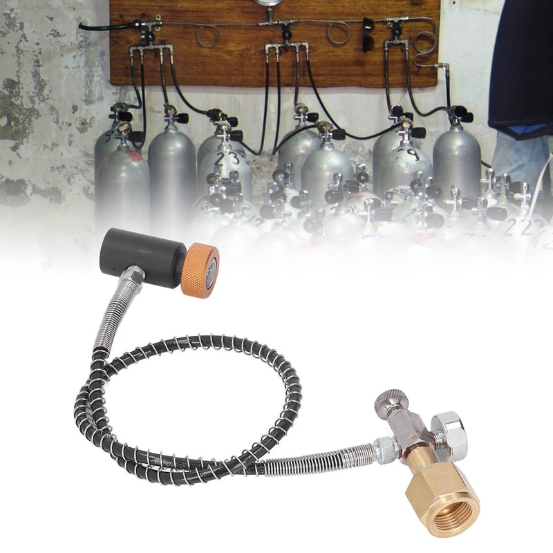 Soda Remote Hose CO2 Tank Cylinder Refilling Adapter with 24