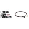 Show Chrome 90 Lock On valve extender 24" tire air