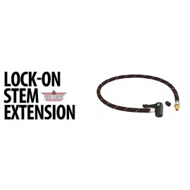 Show Chrome 90 Lock On valve extender 24" tire air pressure stem fits Honda Goldwing