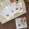 Sferra Insetti Embroidered Cocktail Napkins (6" x 6") - Set