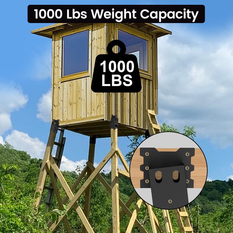 Toriexon Deer Blind Brackets, Outdoor 4 x 4 Platform Bracket,