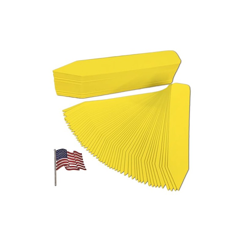 TAGKRAFTERS 6" x 7/8" Yellow Professional Duty Pot Stakes -