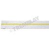 Judo Belt Roll 25m White and 1 Yellow Line, Cotton