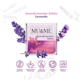 Acondicionador Solido Mu&me Lavanda 140gr