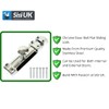 Chrome Door Bolts 4 Inch Flat Bolt Surface Door Latches